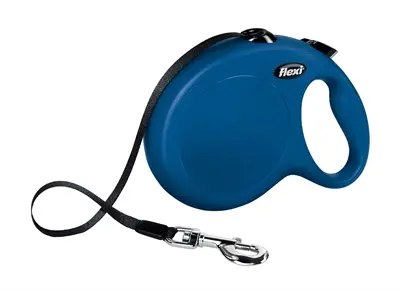 Flexi rollijn Classic Tape blauw L 5 m – tot 50 kg