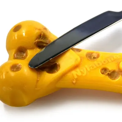 Nylabone Dura Chew Cheese Bone kauwspeeltje kaassmaak – tot 16 kg - Afbeelding 5