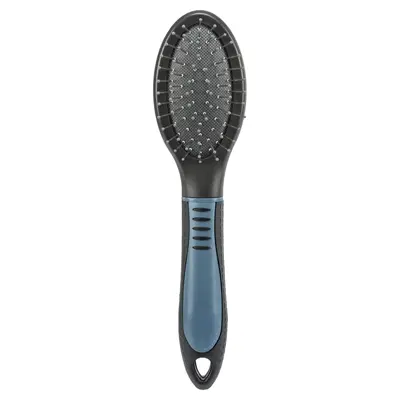 Trixie hondenborstel dubbelzijdig 6 x 23 cm – metalen pennen en nylon - Afbeelding 4