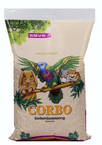 Corbo bodembedekking maiskolf 3 l – voor vogels, knaagdieren en reptielen