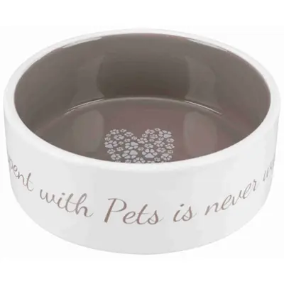 Trixie voerbak Pets Home taupe 20 cm – keramiek, crème/taupe - Afbeelding 6