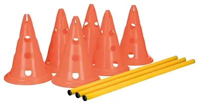 Trixie Dog Activity hordenset 2 stuks – 6 pionnen, verstelbaar