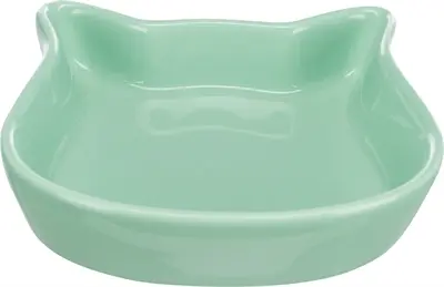 Trixie voerbak kattenkop 12 cm – keramiek, assorti kleuren - Afbeelding 4