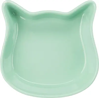 Trixie voerbak kattenkop 12 cm – keramiek, assorti kleuren - Afbeelding 7