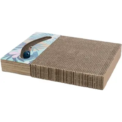 Trixie krabplank karton met balletjes 38 x 30 cm – met catnip
