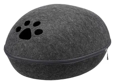 Trixie Relax iglo kattenmand Liva antraciet 40 x 24 x 47 cm – vilt - Afbeelding 5