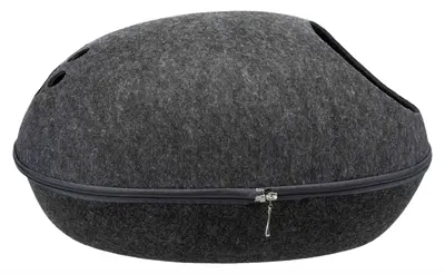 Trixie Relax iglo kattenmand Liva antraciet 40 x 24 x 47 cm – vilt - Afbeelding 6