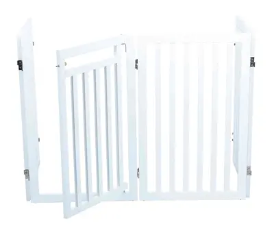 Trixie hondenhek met deur wit 60-160 x 81 cm – inklapbaar, MDF - Afbeelding 5