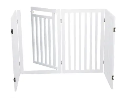 Trixie hondenhek met deur wit 60-160 x 81 cm – inklapbaar, MDF - Afbeelding 8