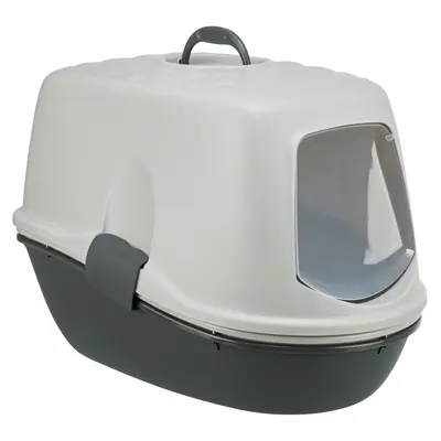 Trixie kattenbak Berto Top grijs 59 x 39 x 42 cm – overdekt, met zeef