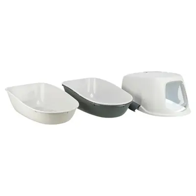 Trixie kattenbak Berto Top grijs 59 x 39 x 42 cm – overdekt, met zeef - Afbeelding 6