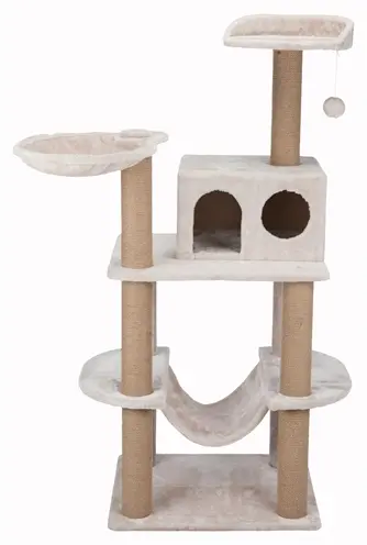 Trixie krabpaal Federico lichtgrijs 142 cm – met schuilplaats