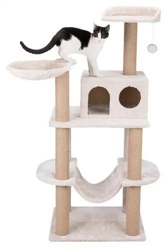 Trixie krabpaal Federico lichtgrijs 142 cm – met schuilplaats - Afbeelding 2