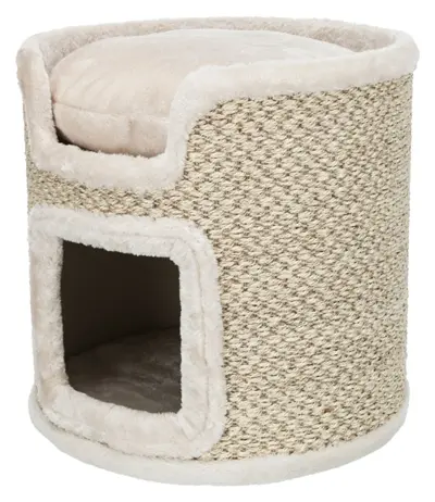 Trixie krabton Ria lichtgrijs/natuur 37 x 37 x 37 cm – rond, compact
