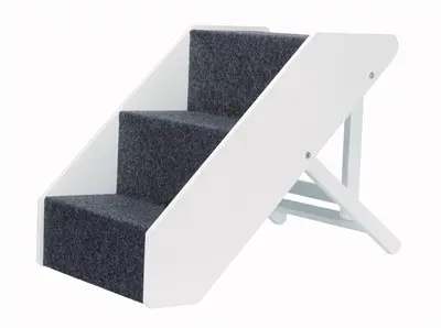 Trixie huisdiertrap verstelbaar wit 67 x 40 x 40-47 cm – inklapbaar
