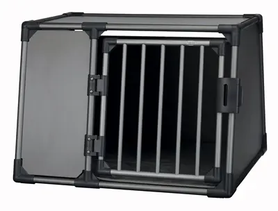 Trixie vervoersbox aluminium grafiet L 92 x 78 x 64 cm – kofferbak