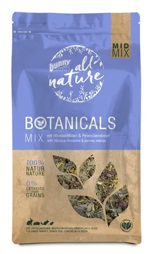 Bunny Nature Botanicals Midi Mix hibiscusbloesem en peterseliestelen 150 g
