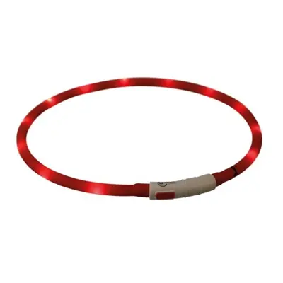 Trixie lichtgevende halsband USB Flash Light rood 70 x 1 cm – oplaadbaar - Afbeelding 4