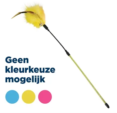 Zolux kattenhengel veer assorti 7 x 7 x 53,5 cm – met belletje