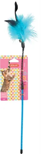 Zolux kattenhengel veer assorti 7 x 7 x 53,5 cm – met belletje - Afbeelding 5