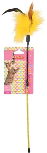 Zolux kattenhengel veer assorti 7 x 7 x 53,5 cm – met belletje - Afbeelding 6