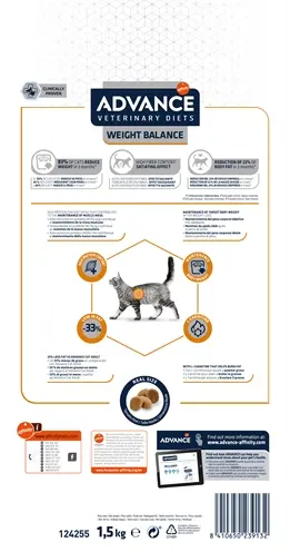 Advance Veterinary Diet kattenvoer Weight Balance 1,5 kg – lite - Afbeelding 5