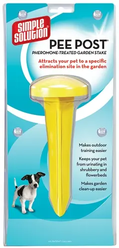 Simple Solution puppy plaspaal outdoor met feromonen – 8 x 8 x 20 cm
