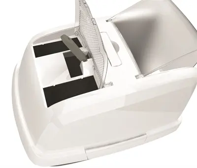Imac kattenbak Maddy taupe 62 x 49,5 x 47,5 cm – met kap en koolfilter - Afbeelding 5