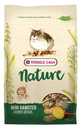 Versele-Laga Nature Mini Hamster dwerghamstervoer 400 g – meelwormen