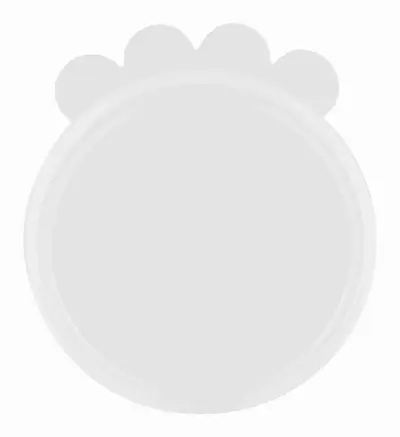 Trixie blikdeksel siliconen transparant 7,6 cm – 2 stuks