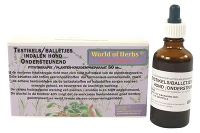 World of Herbs fytotherapie testikels indalen hond 50 ml