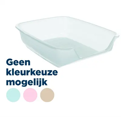 Trixie kattenbak Junior Nuno assorti 36 x 28 x 9 cm – lage instap