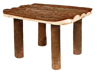 Trixie Natural Living afdak en ligplaats 30 x 25 x 22 cm – schorshout