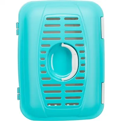 Trixie vervoersbox Midi-Capri lichtgrijs/turquoise 44 x 32 x 33 cm - Afbeelding 4