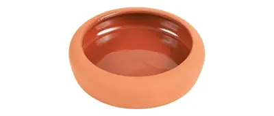 Trixie voer- en waterbak keramiek 10 cm – 125 ml, terracotta