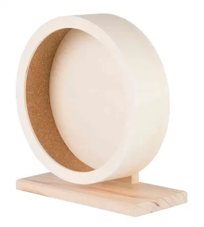 Trixie looprad hout met kurk 21 cm – gesloten loopvlak