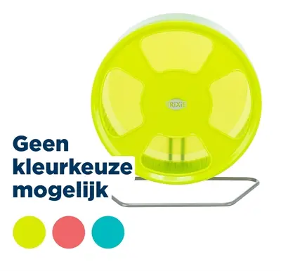 Trixie looprad kunststof 20 cm – fluisterstil, assorti kleuren