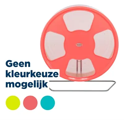 Trixie looprad kunststof 28 cm – fluisterstil, assorti kleuren