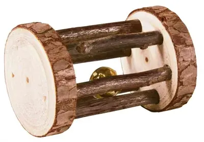 Trixie Natural Living speelrol met belletje 7 x 5 x 5 cm – schorshout