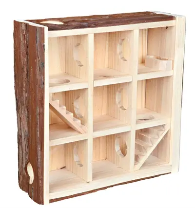 Trixie Natural Living speeltoren 30 x 10 x 30 cm – 9 kamers, hamster