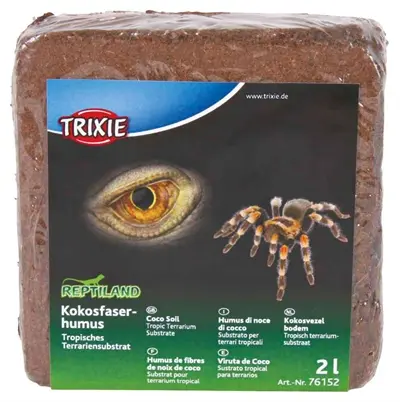 Trixie Reptiland kokosvezel/humus substraat 2 l – terrariumbodem