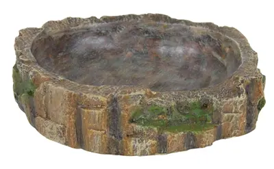 Trixie water-/voederschaal reptiel 13 x 11 x 3,5 cm – polyesterhars