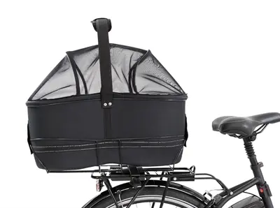Trixie fietsmand bagagedrager breed zwart 60 x 29 x 49 cm – met korthouder - Afbeelding 5