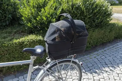 Trixie fietsmand bagagedrager breed zwart 60 x 29 x 49 cm – met korthouder - Afbeelding 9