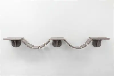 Trixie klimladder voor de wand taupe 150 x 30 cm – 3 plateaus - Afbeelding 6