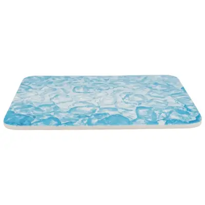 Trixie koelplaat kleine dieren 28 x 20 cm – keramiek, slipvast, blauw