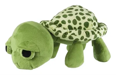 Trixie schildpad pluche 40 cm – hondenknuffel van polyester
