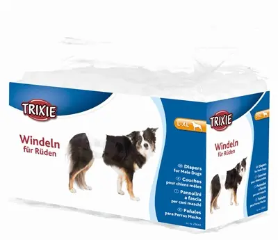 Trixie hondenluier voor reuen L/XL 12 stuks – buikband, wegwerp