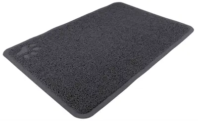Trixie schoonloopmat kattenbak antraciet 60 x 40 cm – pvc