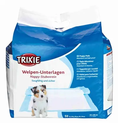 Trixie Nappy puppypads 60 x 40 cm – 50 stuks, vochtwerende onderkant